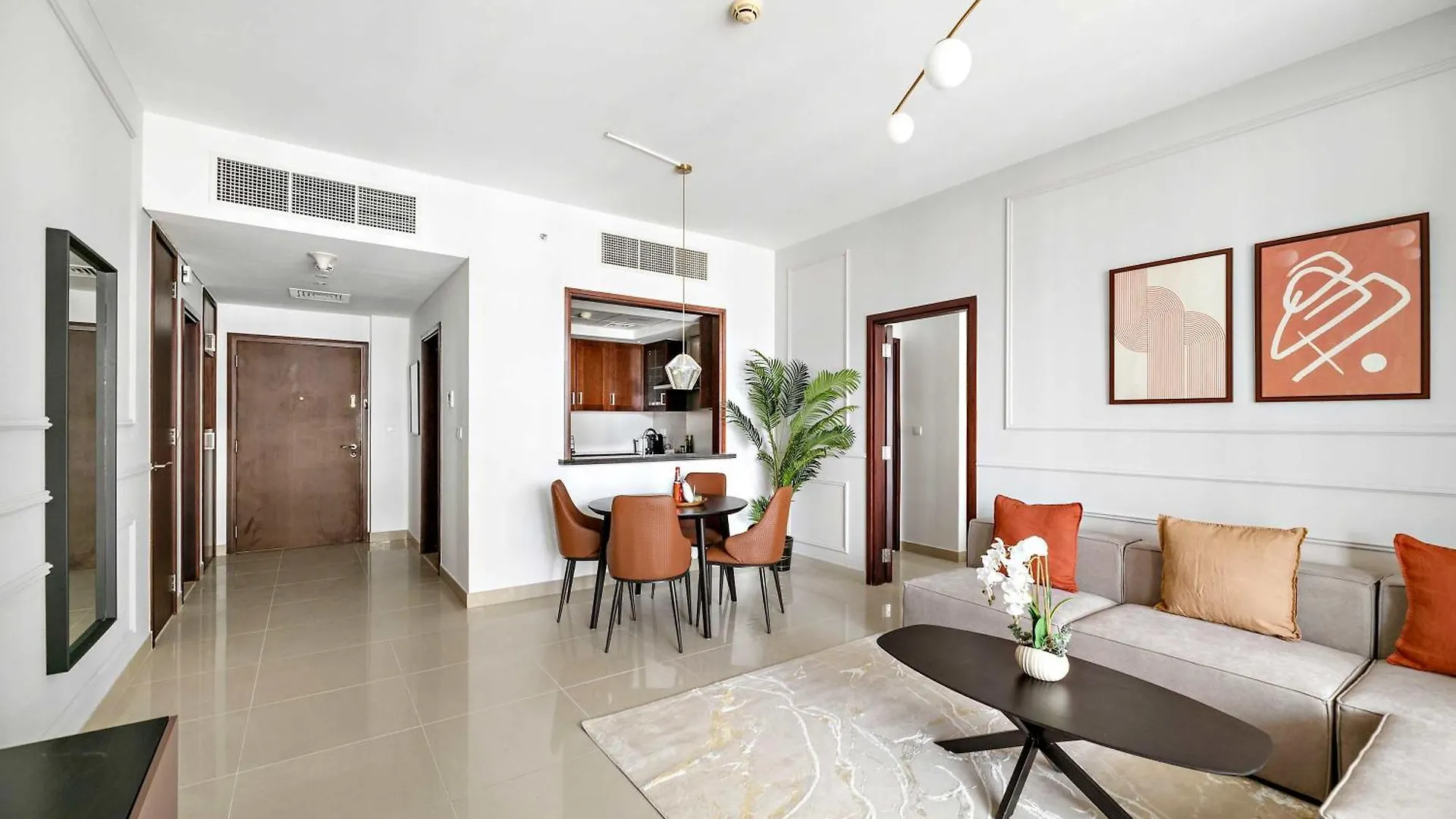 Apartament Silkhaus Chic 1Bdr With Patio Near Burj Khalifa Dubaj