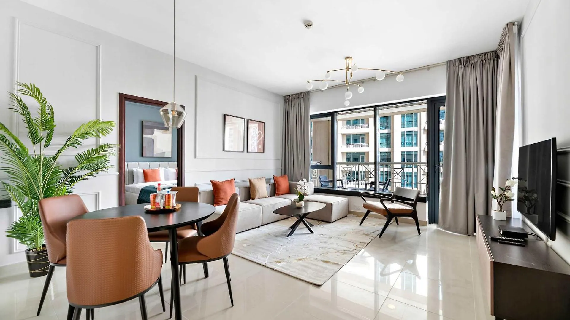 Apartament Silkhaus Chic 1Bdr With Patio Near Burj Khalifa Dubaj
